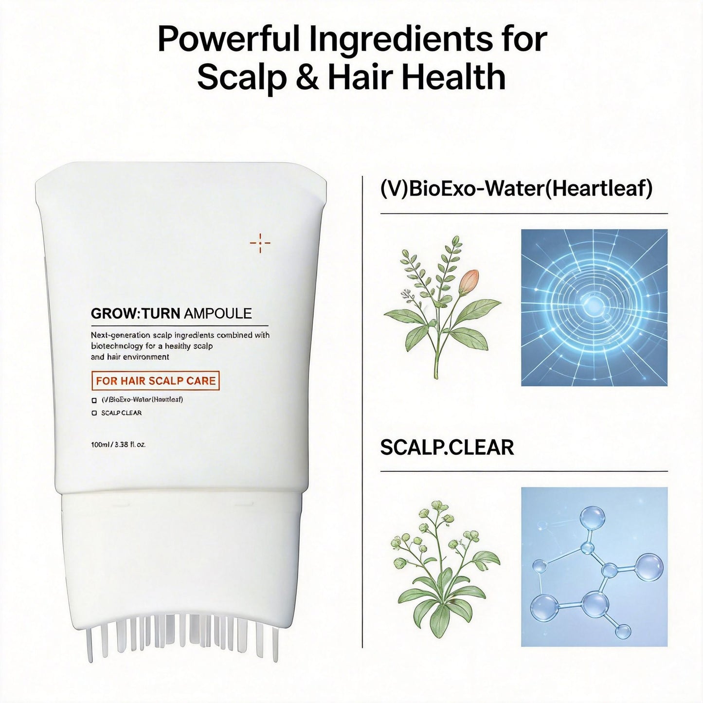 RootRevive™ Hair Growth Serum with Scalp Massage Brush